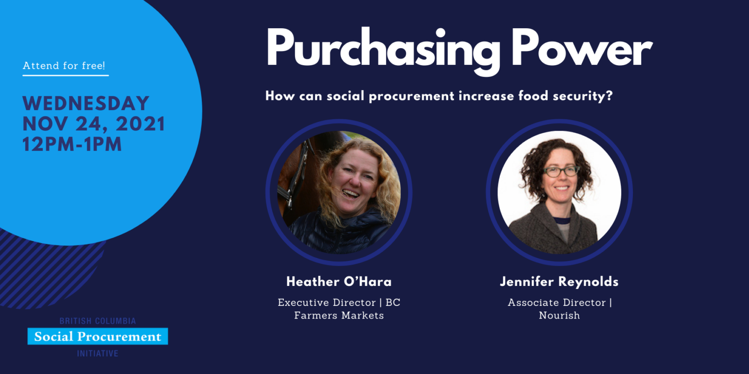 Purchasing Power: How Can Social Procurement Increase Food Security ...